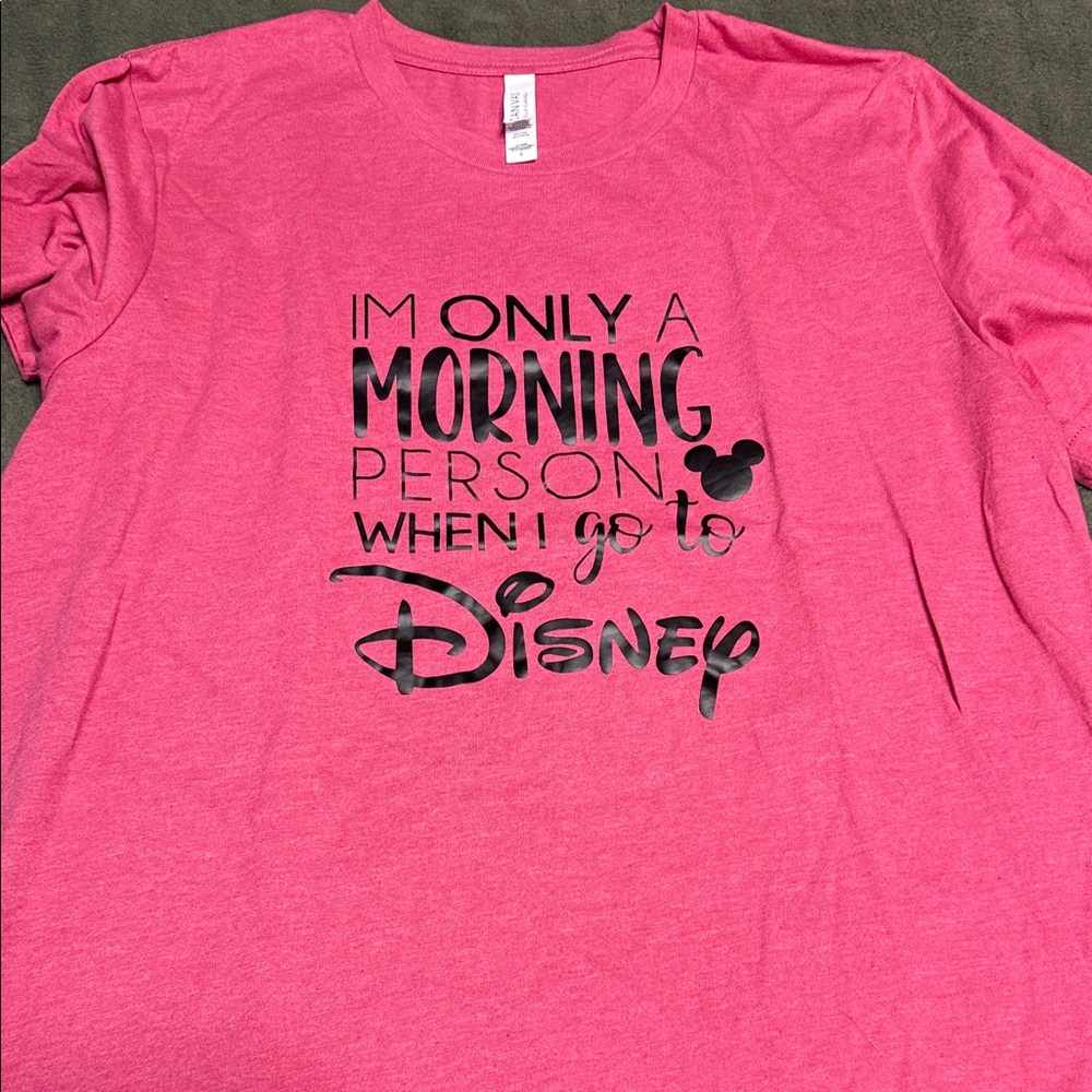 Bella Canvas Pink Disney Graphic Tee
